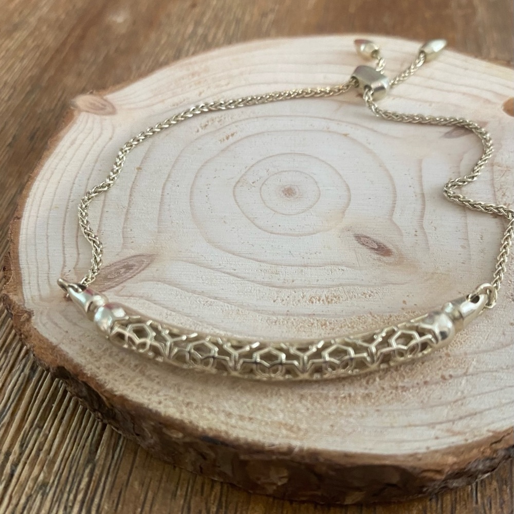 Kendra Scott filigree adjustable chain bracelet